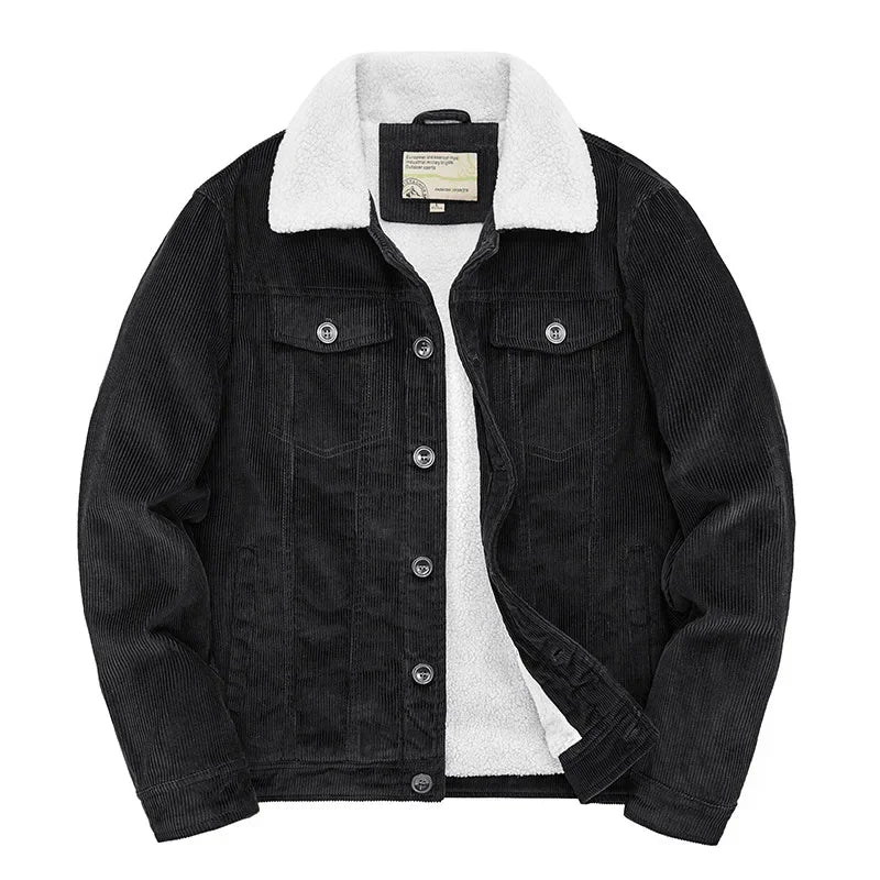 Men's Corduroy Sherpa-Lined Jacket