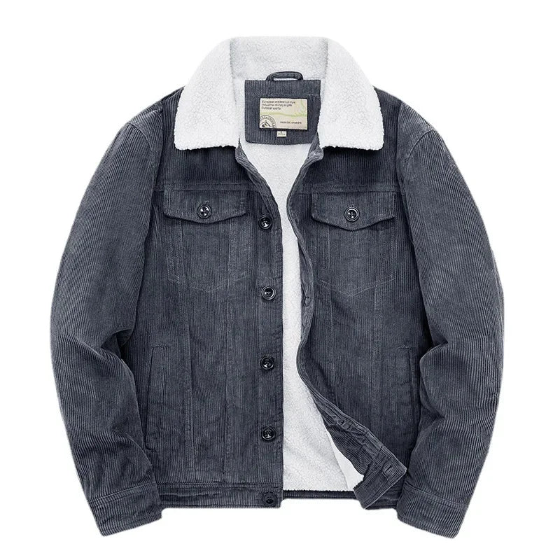 Men's Corduroy Sherpa-Lined Jacket