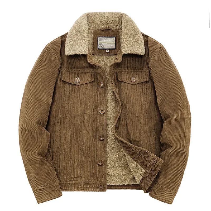 Men's Corduroy Sherpa-Lined Jacket